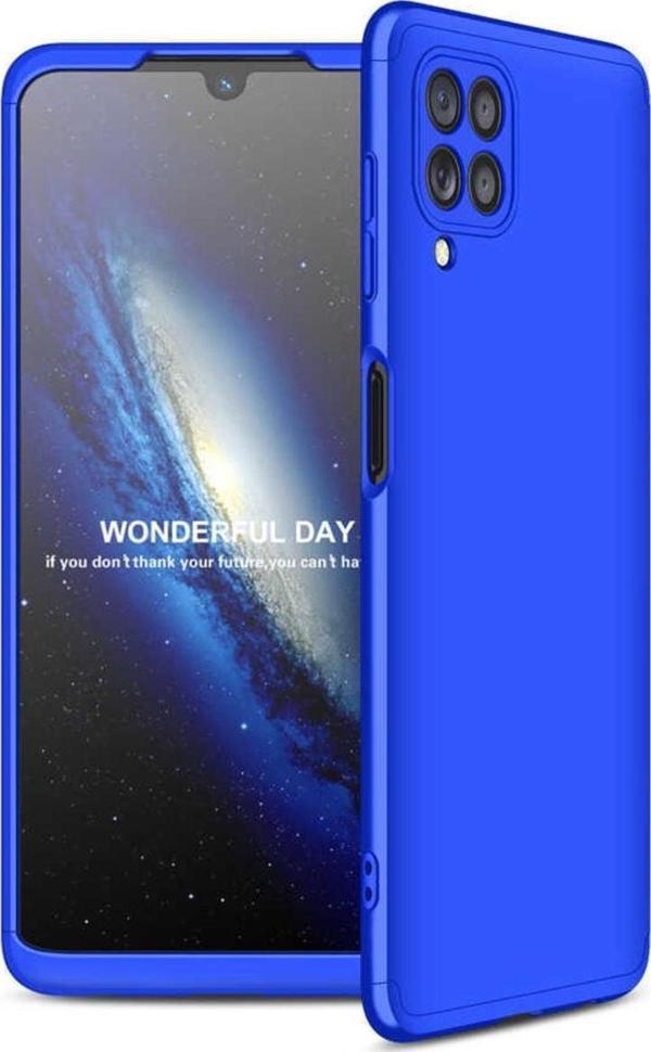 Coverzone Galaxy M22 Ile Uyumlu Kılıf Soft Hard Koruma Ays Mavi - Image 1