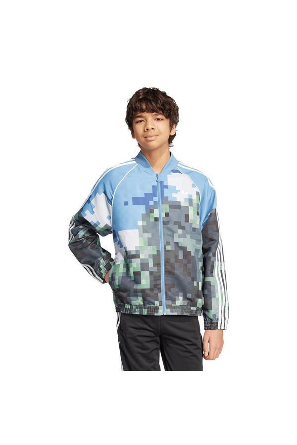adidas Çocuk  Mavi  Ceket AOP TRACKTOP JZ9934 - Image 1
