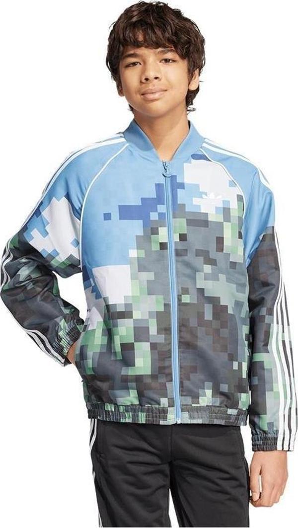 adidas Çocuk  Mavi  Ceket AOP TRACKTOP JZ9934 - Image 1