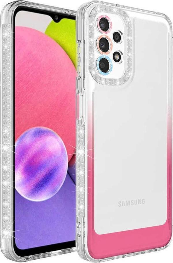 Coverzone Galaxy A53 5g Ile Uyumlu Kılıf Taşlı Ve Renk Geçiş Tasarımlı Lens Korumalı Park Kapak - Image 1