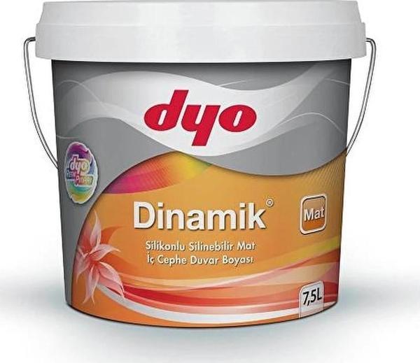 DYO 7,5LT DİNAMİK MAT SİLİKONLU SİLİNEBİLİR İÇ CEPHE DUVAR BOYASI (0716) - Image 1