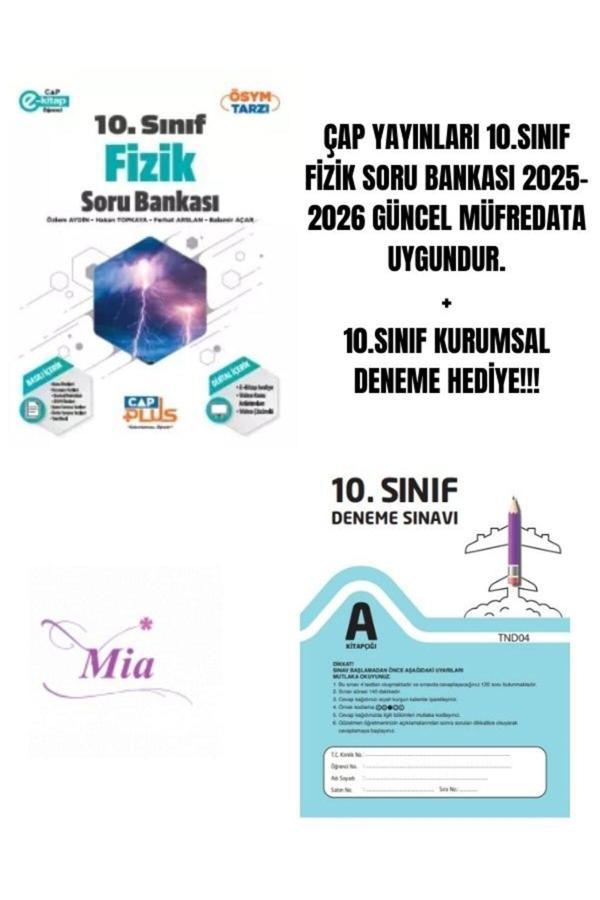 ÇAP YAYINLARI 10.SINIF FİZİK SORU BANKASI HEDİYELİ - Image 1