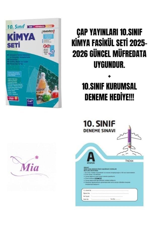 ÇAP YAYINLARI 10.SINIF KİMYA FASİKÜL SETİ HEDİYELİ - Image 1
