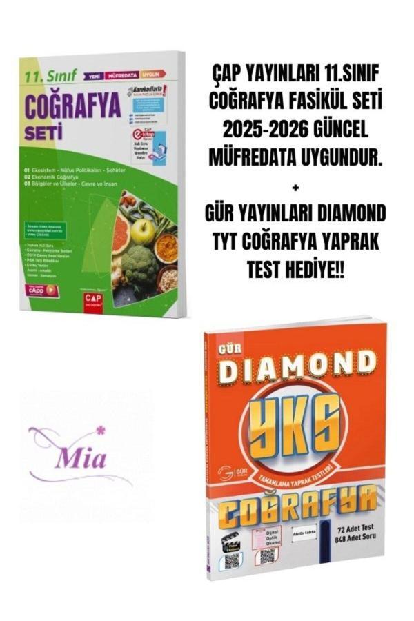 ÇAP YAYINLARI 11.SINIF COĞRAFYA FASİKÜL SETİ HEDİYELİ - Image 1