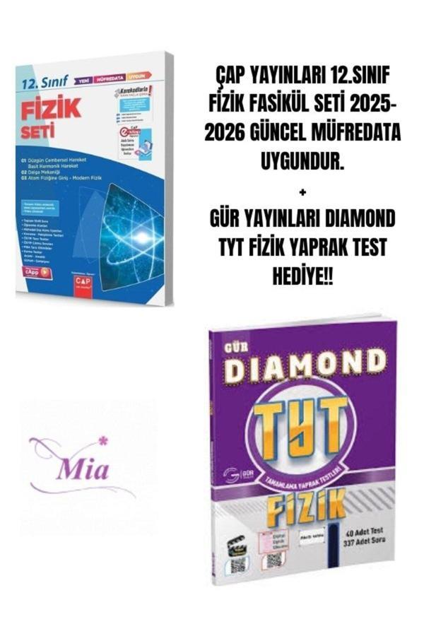 ÇAP YAYINLARI 12.SINIF FİZİK FASİKÜL SETİ HEDİYELİ - Image 1