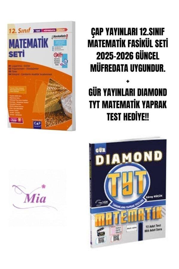 ÇAP YAYINLARI 12.SINIF MATEMATİK FASİKÜL SETİ HEDİYELİ - Image 1