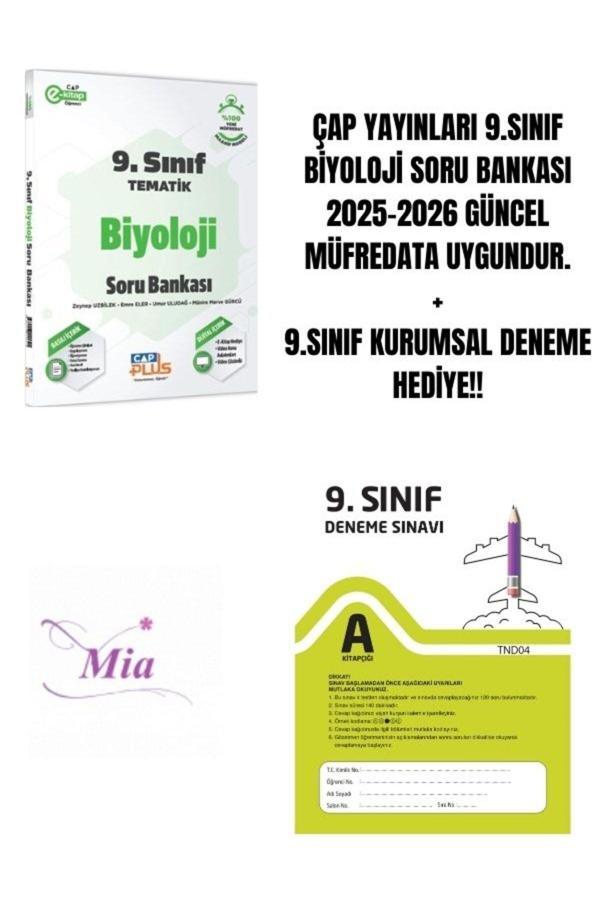 ÇAP YAYINLARI 9.SINIF BİYOLOJİ SORU BANKASI HEDİYELİ - Image 1