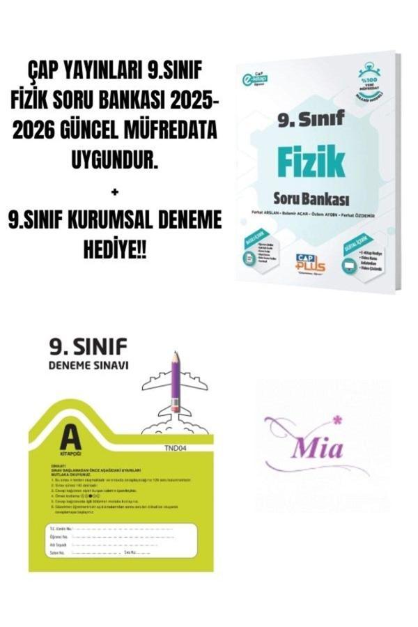 ÇAP YAYINLARI 9.SINIF FİZİK SORU BANKASI HEDİYELİ - Image 1