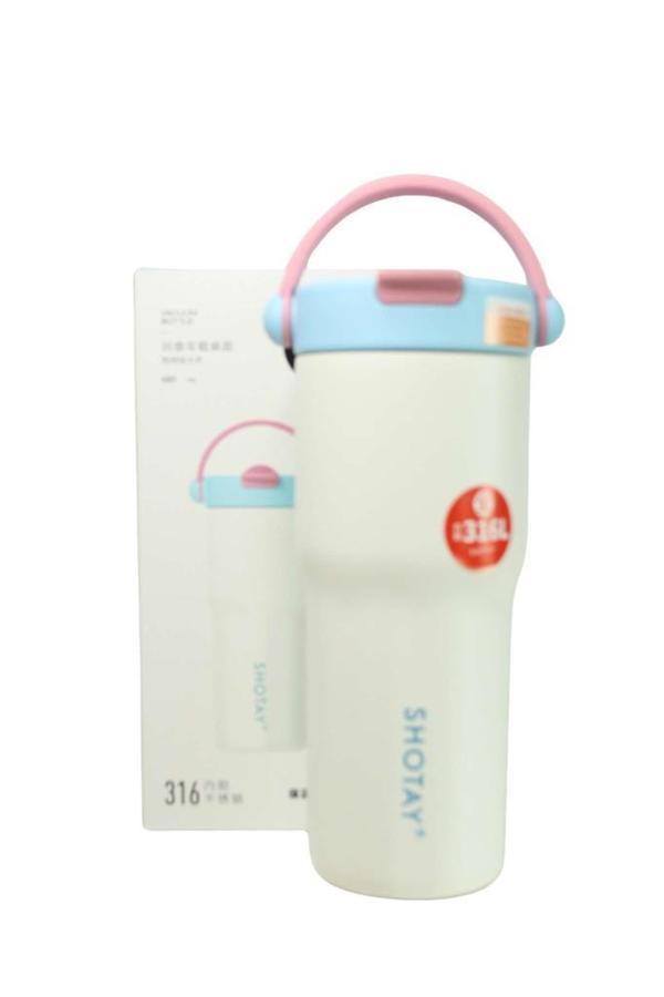 Shotay ST-8902 680ml Pipetli Mavi Çelik Matara - Image 1