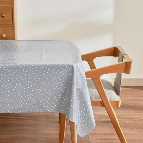  Karaca Home Luna Puantiyeli Pvc Masa Örtüsü Mavi - Image 1