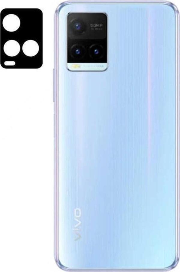 Coverzone Vivo Y32 Uyumlu 3d Curve Kamera Camı Siyah - Image 1