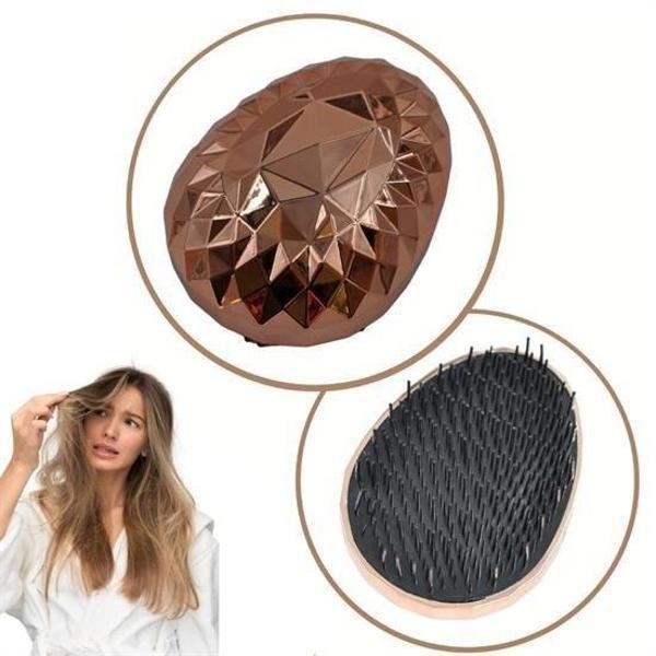 Rose Gold Saç Düzleştirici Tarak Geniş AralıklıHer Saç Tipine Uygun Fırçalı Saç Düzleştiric - Image 1