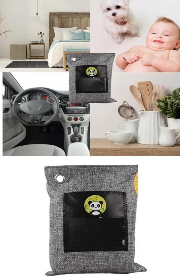 Hava Temizleme Torbası 200g Araba- Dolap- Banyo- Evcil Hayvan Koku Giderici- Bambu Kömür Koku Emici - Image 1