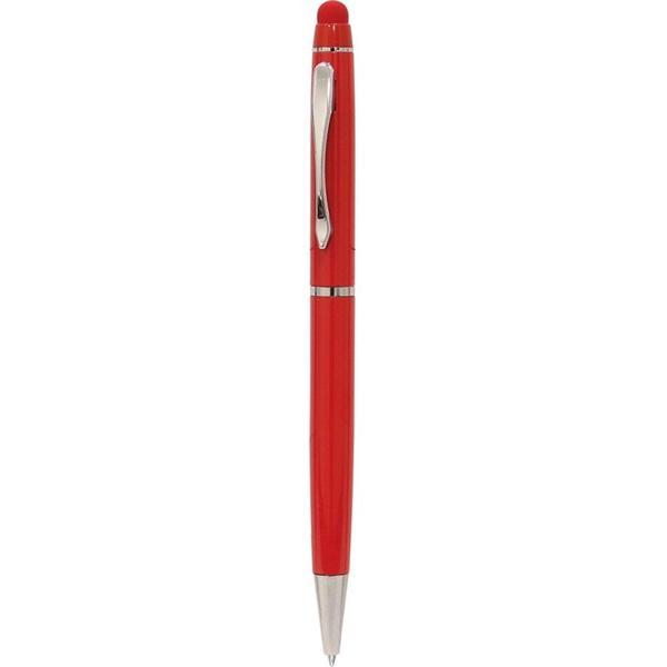 Kırmızı Touchpen Metal Kalem - Image 1