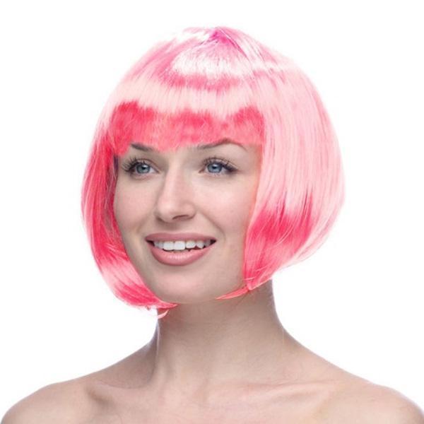 Pembe Renk Peruk Küt Saç - Image 1