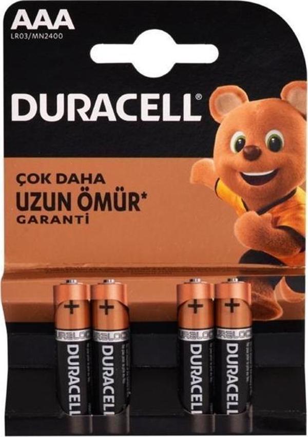 Duracell Alkalin Pil AAA 4'' lü Paket - Image 1