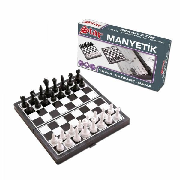 1050170 Manyetik Satranç-Tavla 2si 1 Arada -Starokey - Image 1