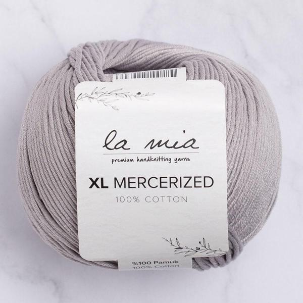 La Mia XL Mercerized Gri El Örgü İpi - 232 - 33774 - Image 1