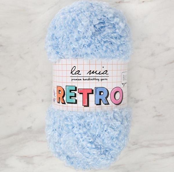 La Mia RETRO Bebe Mavi El Örgü İpi - LM0513 - Image 1