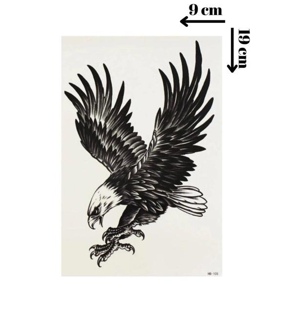 Kartal Geçici Dövme Şablonu - FF037 - Image 1