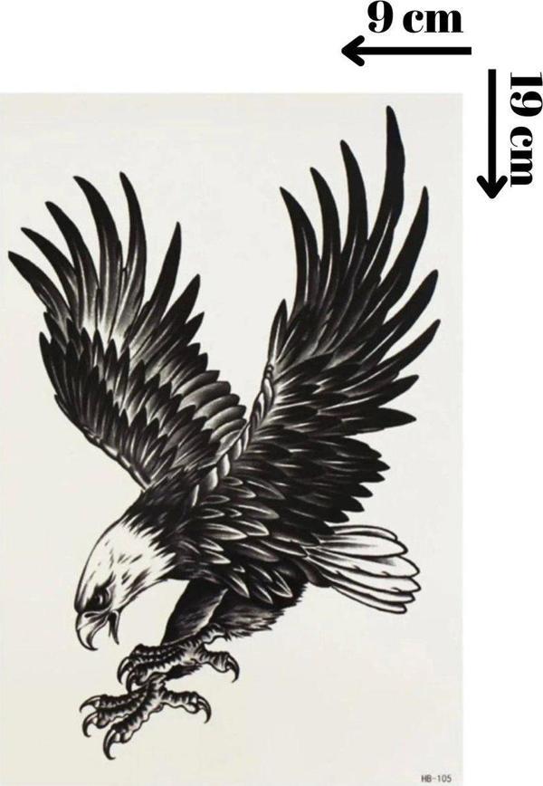 Kartal Geçici Dövme Şablonu - FF037 - Image 1