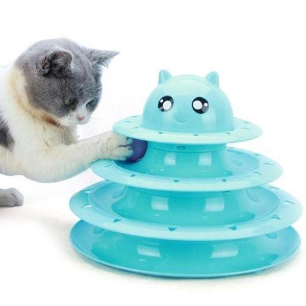 3 Katlı Kedi Oyuncağı Turntable Cat Toy - Image 1