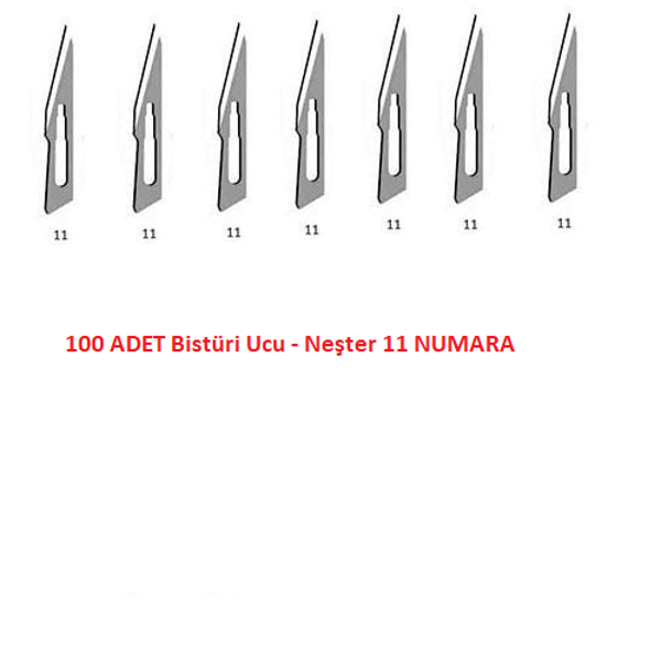 Bistüri Ucu No 11 - Neşter - 100 Adet - Image 1