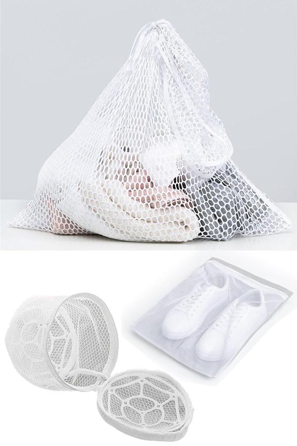 3lü Yıkama File Seti - Ayakkabı Filesi-Plastik Aparatlı Sütyen Yıkama- Çamaşır Yıkama Filesi - Image 1