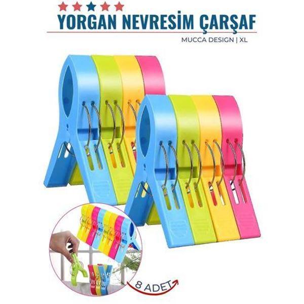 XL Yorgan Nevresim Çarşaf Mandalı 8 ADET Mucca Design - Image 1