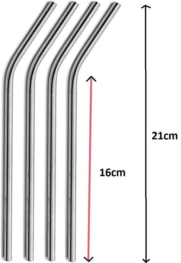 Paslanmaz Çelik Pipet Seti 5 Parça - Image 1