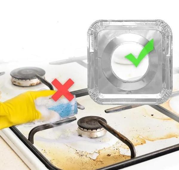10 Adet Alüminyum Ocak Koruyucu Folyo - Image 1