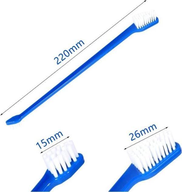 ÇIFT TARAFLI HAYVAN DIŞ FİRÇASI 4 LÜ SET - Image 1