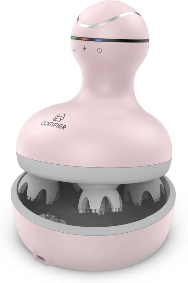 COMFIER Kablosuz Elektrikli Saç Derisi Masaj Cihazı - Pembe - Image 1