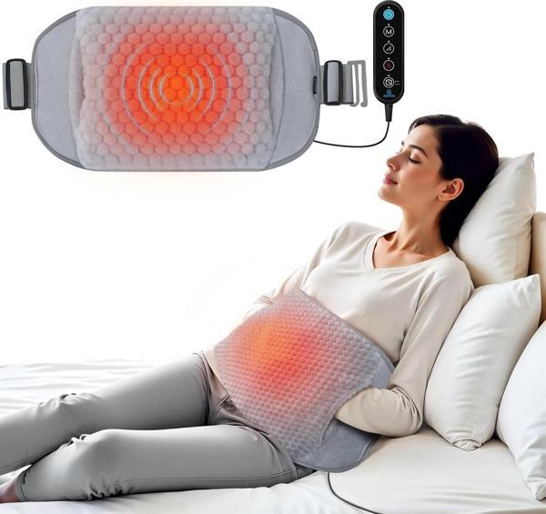 COMFIER Sırt Ağrısı Giderici Isıtma Pedi, El Isıtıcı Cepli Isıtmalı Bel Masaj - Gri - Image 1