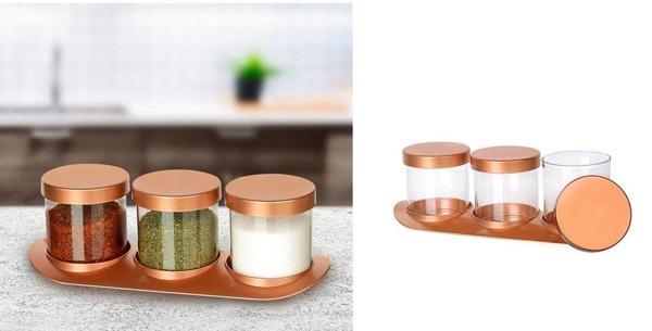 Bronz Baharat Seti Lüx 3lü Set - Image 1