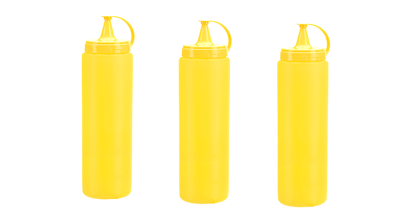 Mayonez Sos Şişesi - 1000ML Dev Boy Sarı 3 Adet - Image 1