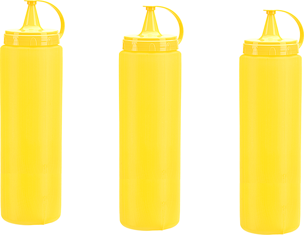 Mayonez Sos Şişesi - 1000ML Dev Boy Sarı 3 Adet - Image 1
