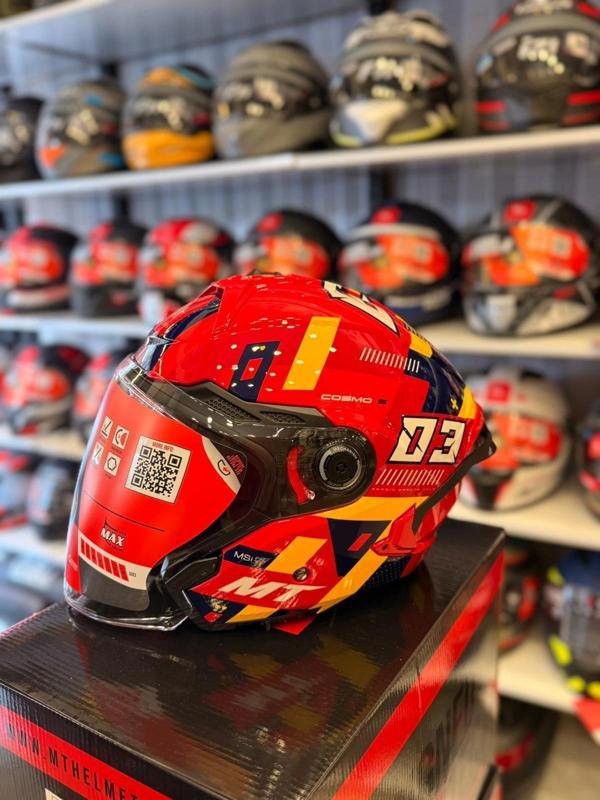 KASK MT COSMO SV SERGIO GARCIA E5 PARLAK KIRMIZI - Image 1