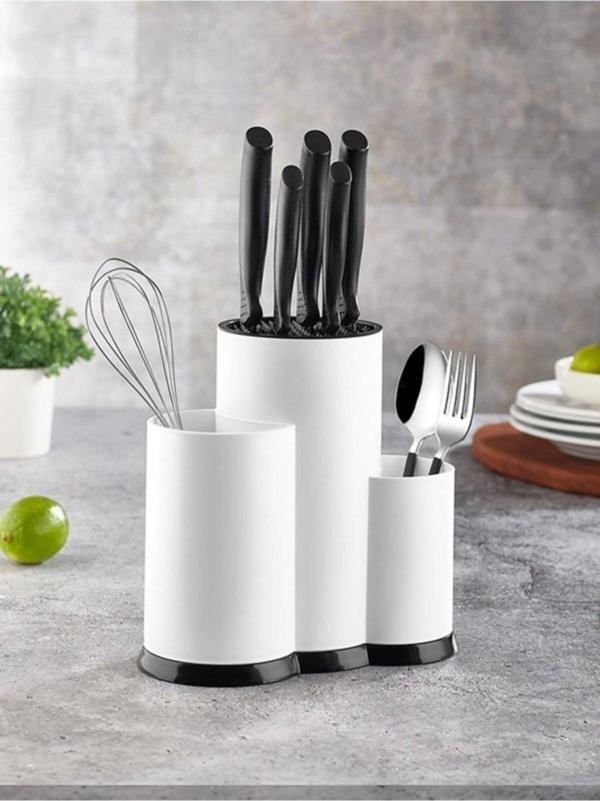 3 Bölmeli Kaşıklık - Şef Bıçaklık Standı - Image 1