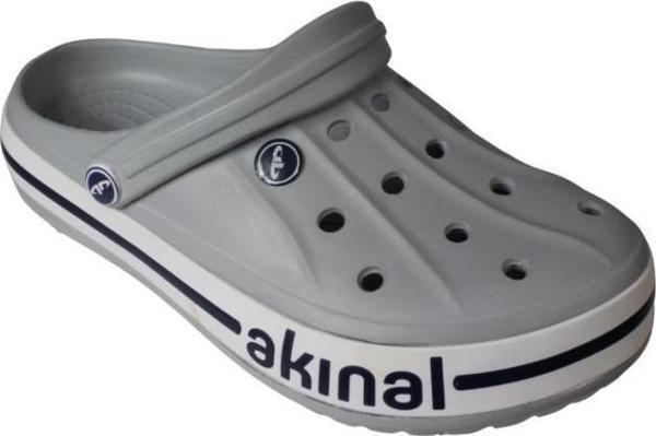 AKINAL BELLA Erkek Gri Havuz Bahçe Hemşire Terlik Sandalet - Image 1