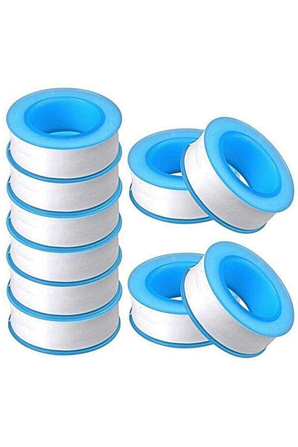 Yapıtaşı Tesisat Baglama Su Teflon Bant-Tesisat Montaj Bandı 12Mmx0.076Mmx8Metre 10Adet - Image 1