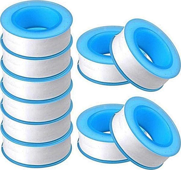 Yapıtaşı Tesisat Baglama Su Teflon Bant-Tesisat Montaj Bandı 12Mmx0.076Mmx8Metre 10Adet - Image 1