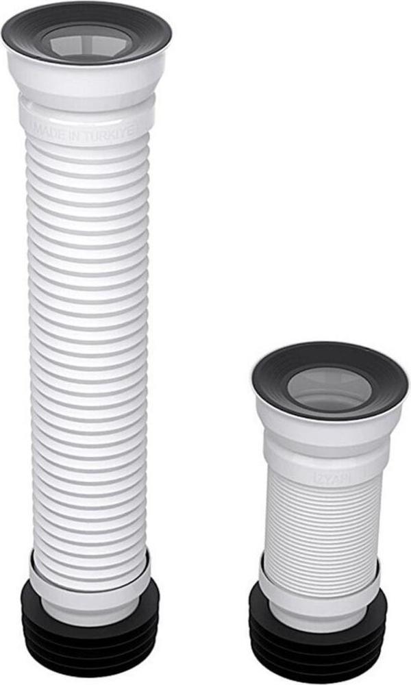Yapıtaşı Yt68 Uzun Körüklü Klozet Gider Borusu 80Cm-Çelik Telli Akordiyon Klozet Gider Kadası - Image 1