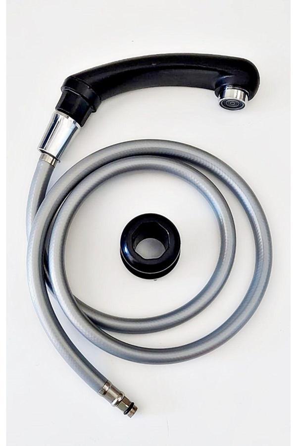 Yapıtaşı Yt312 Berber Kuaför Bataryası Duş Seti-El Duşu+Pvc Spiral Hortum - Image 1