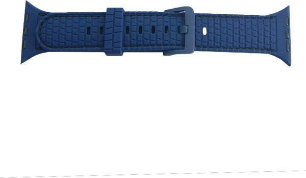 Coverzone Watch 3 Ile Uyumlu Delikli Vlahovic 38-40mm Dikişli Tokalı Kordon Lacivert - Image 1