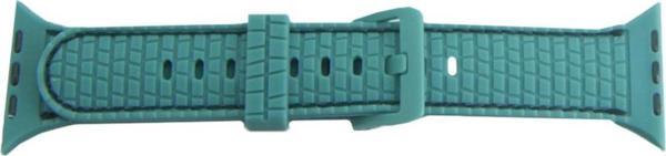 Coverzone Watch 3 Ile Uyumlu Delikli Vlahovic 38-40mm Dikişli Tokalı Kordon Su Yeşili - Image 1