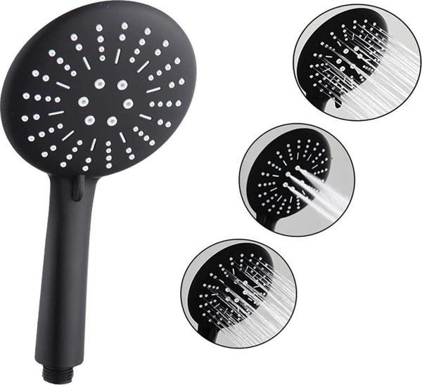 Yapıtaşı Yt289 Elit Siyah Banyo Duş Başlığı El Duşu 3Fonksiyonlu - Image 1