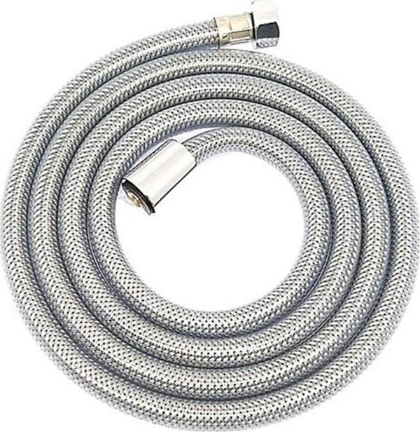 Yapıtaşı Yt279 Kartepe Çelik Örgülü Kopmaz Banyo Duş Spiral Hortumu 2Metre - Image 1