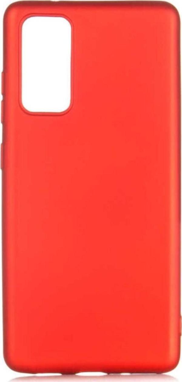 Coverzone Galaxy S20 Fe Kılıf Premier Silikon Arka Kapak Kılıf Kırmızı - Image 1