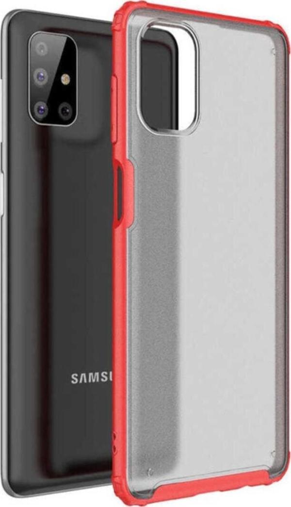 Coverzone Galaxy S20 Fe Kılıf Strongclear Extreme Soft Kırmızı - Image 1
